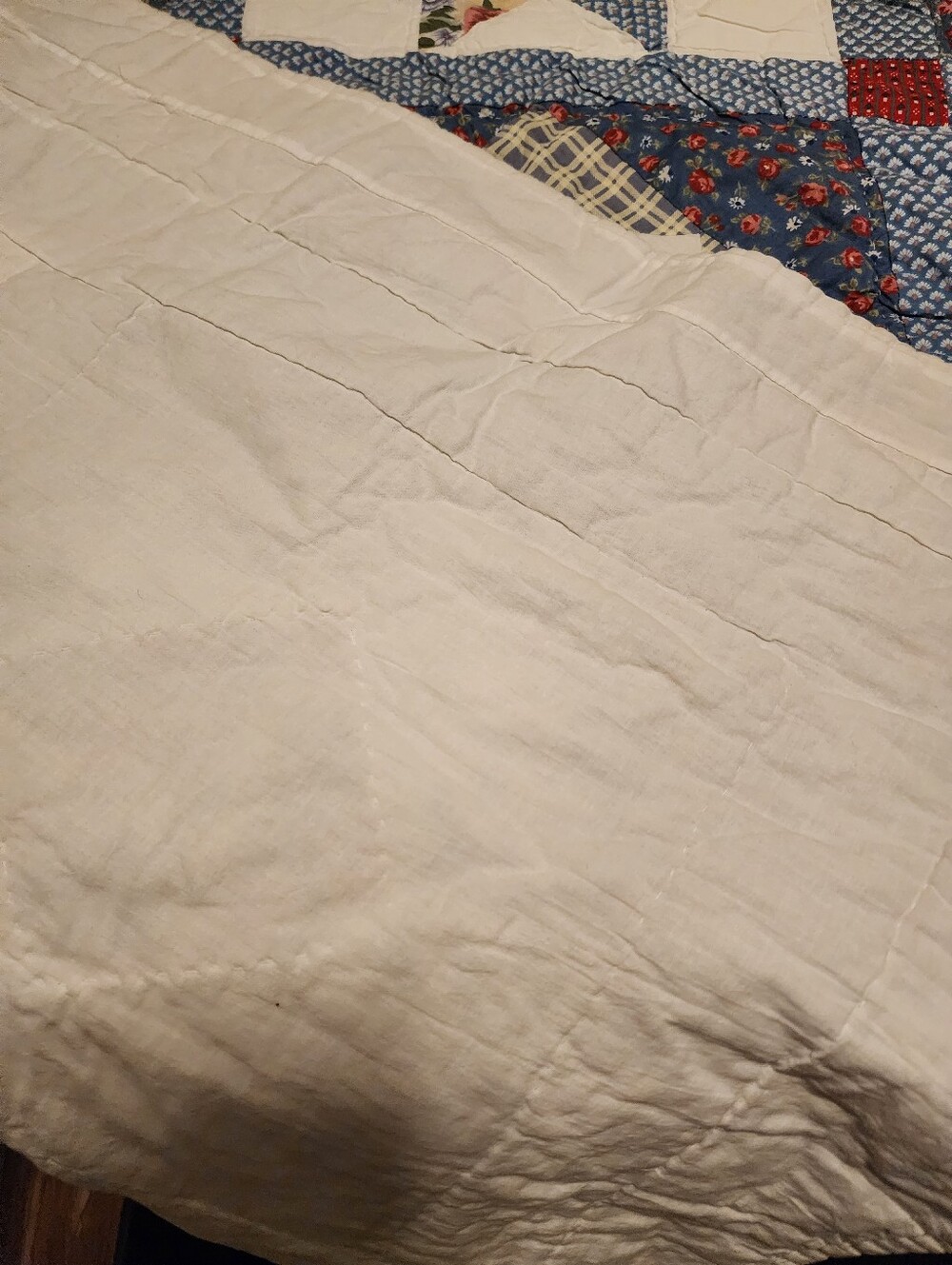 Handmade patchwork star quilt - Picture 4 of 7